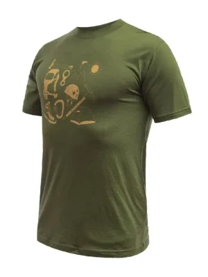 Sleva SENSOR MERINO ACTIVE HIKING pánské triko kr.rukáv safari green