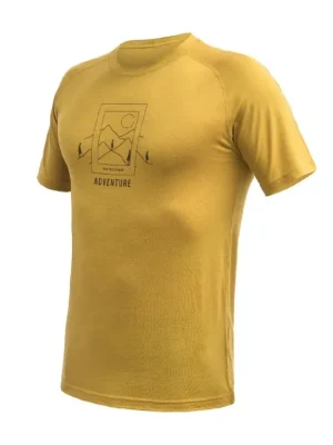 SENSOR MERINO AIR SAY YES pánské triko kr.rukáv mustard Nakupujte Hned