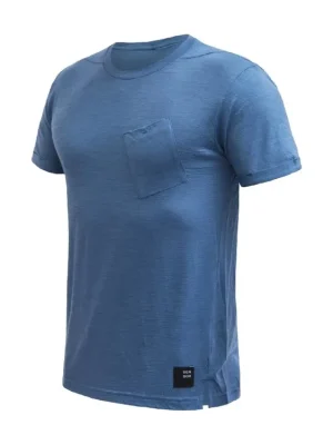 Akce SENSOR MERINO AIR traveller pánské triko kr.rukáv riviera blue