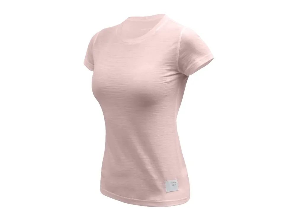 Vysoce Kvalitní SENSOR MERINO CORDURA dámské triko kr.rukáv dusty pink