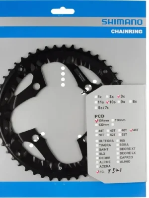 Cenový Hit převodník SH FCT521 48z pro kliky 3x10s black