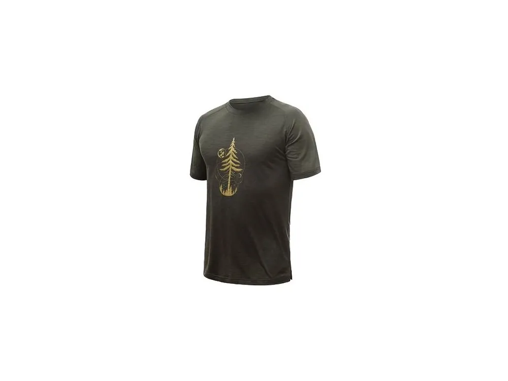 SENSOR MERINO AIR EARTH pánské triko kr.rukáv olive green Originální