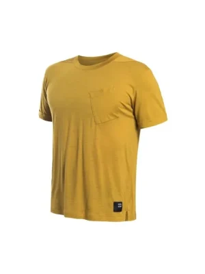 SENSOR MERINO AIR traveller pánské triko kr.rukáv mustard Vysoce Kvalitní
