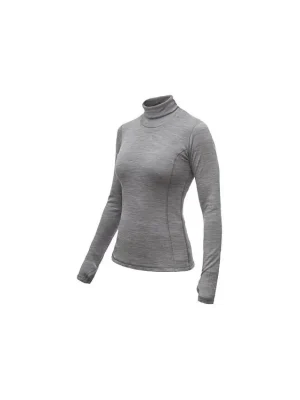 SENSOR MERINO BOLD dámské triko dl.rukáv roll neck cool gray Cenově Výhodný
