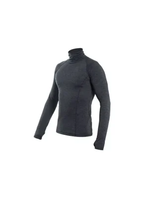 Nejprodávanější SENSOR MERINO BOLD pánské triko dl.rukáv roll neck anthracite gray