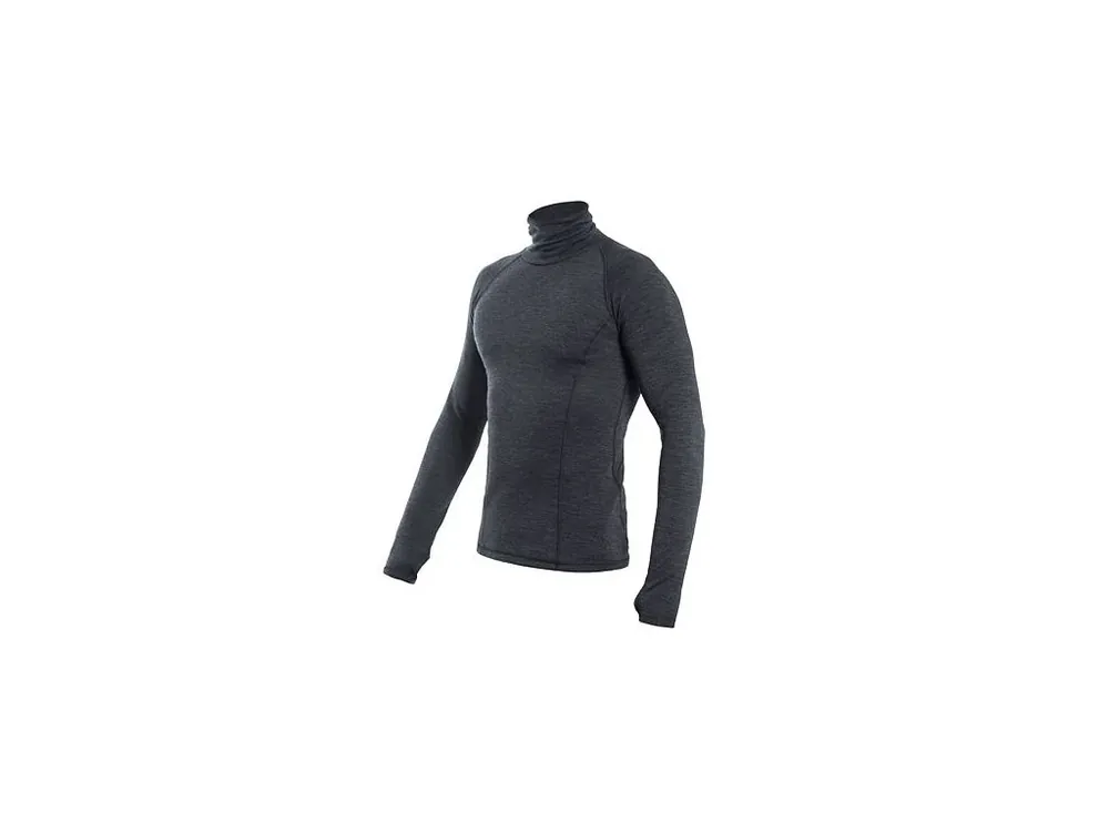 Nejprodávanější SENSOR MERINO BOLD pánské triko dl.rukáv roll neck anthracite gray