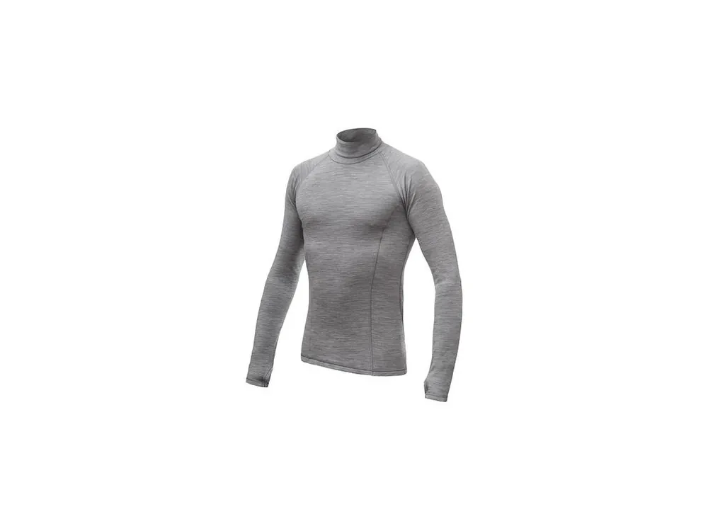 Pouze Dnes SENSOR MERINO BOLD pánské triko dl.rukáv roll neck cool gray