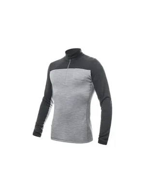 Expresní Doručení SENSOR MERINO BOLD pánské triko dl.rukáv zip cool gray/anthracite