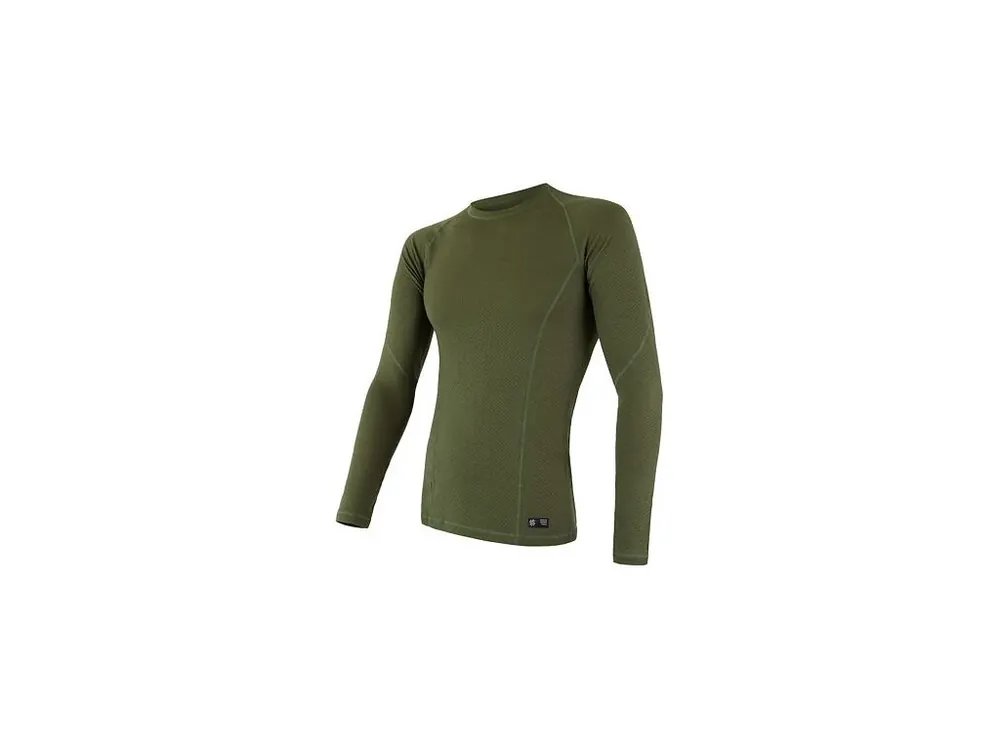 Speciální Cena SENSOR MERINO DF pánské triko dl.rukáv safari green