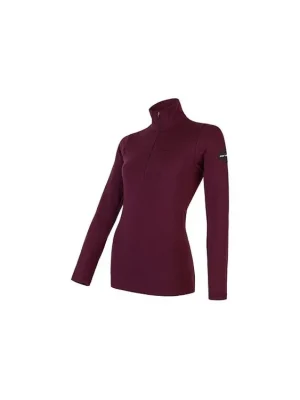 Horká Nabídka SENSOR MERINO EXTREME dámská mikina dl.rukáv zip port red