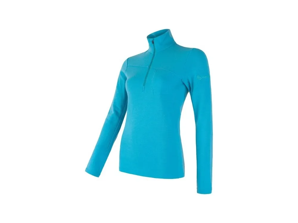 Akční Nabídka SENSOR MERINO EXTREME dámské triko dl.rukáv zip modrá -S