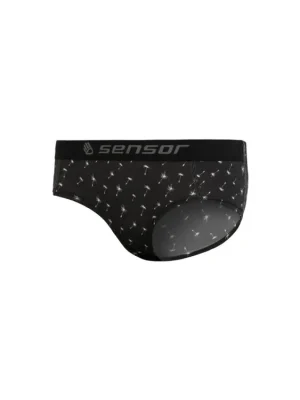 Nejlepší Cena SENSOR MERINO IMPRESS dámské kalhotky černá/pattern