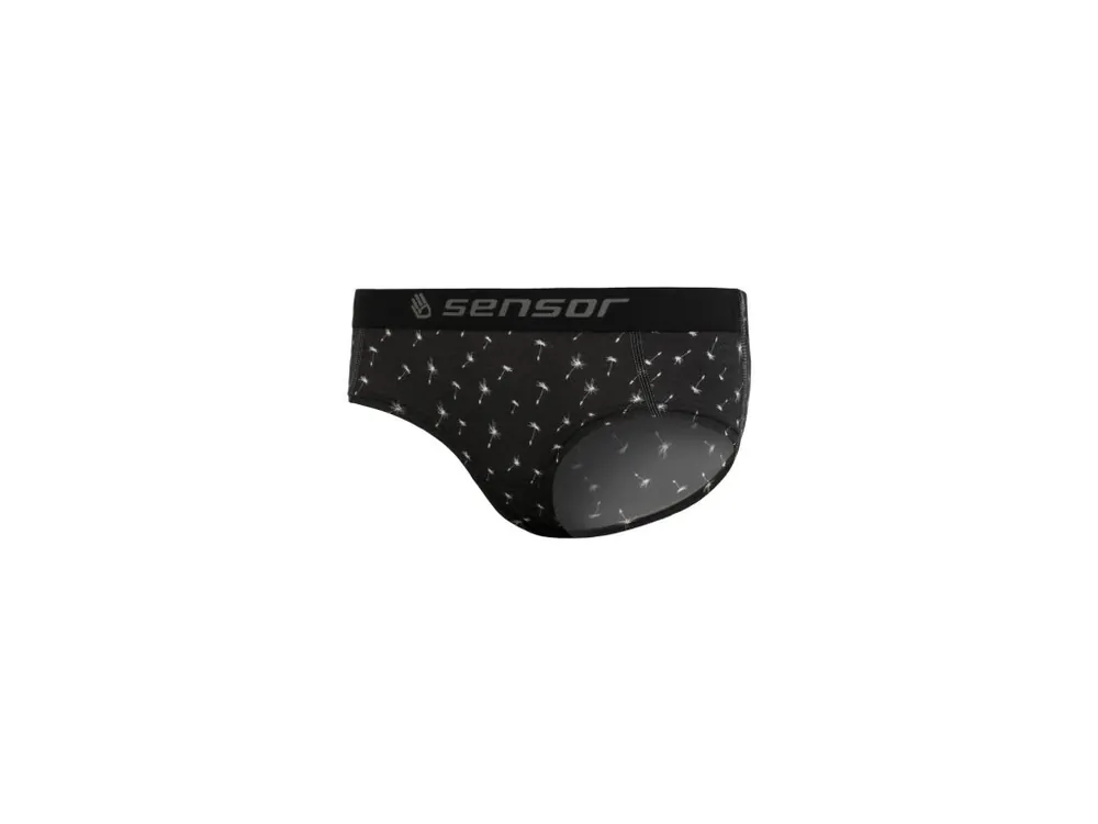Nejlepší Cena SENSOR MERINO IMPRESS dámské kalhotky černá/pattern