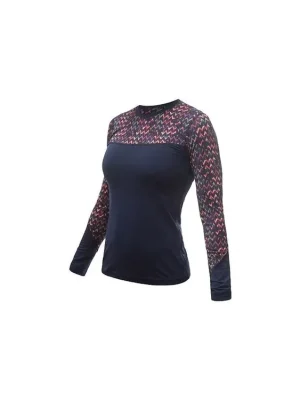 Sezónní Sleva SENSOR MERINO IMPRESS dámské triko dl.rukáv deep blue/origami