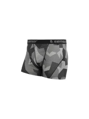 Tovární Cena SENSOR MERINO IMPRESS pánské trenky černá/camo