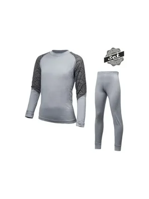 SENSOR MERINO IMPRESS SET dětský triko dl.rukáv + spodky šedá/maori Nejlepší Cena