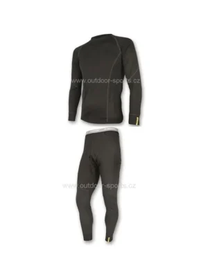 SENSOR MERINO M set dl. rukáv + nohav. černá Top Prodej