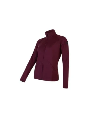 Nízká Cena SENSOR MERINO UPPER dámská mikina celozip port red