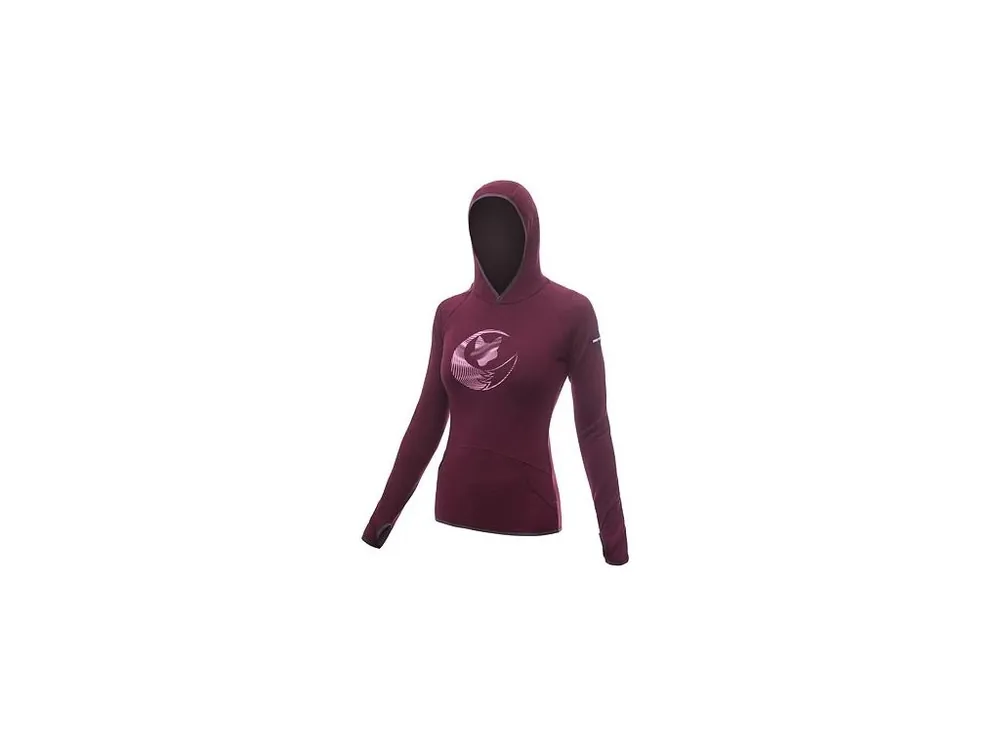 Dokud Zásoby Vydrží SENSOR MERINO UPPER FOX dámská mikina klokanka port red