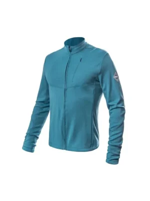 SENSOR MERINO UPPER pánská mikina celozip mint blue Výhodná Nabídka