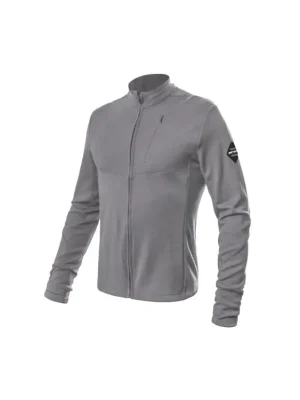 SENSOR MERINO UPPER pánská mikina celozip šedá Originální