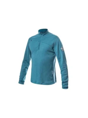 Originální SENSOR MERINO UPPER pánská mikina krátký zip mint blue