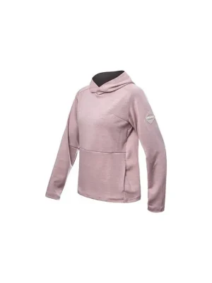 SENSOR MERINO UPPER traveller dámská mikina s kapucí dusty pink Vrácení Zdarma