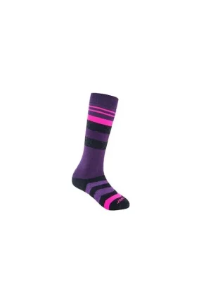 SENSOR PONOŽKY SLOPE MERINO dětské černá/růžová/fialová Speciální Cena