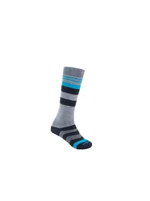 Cenově Výhodný SENSOR PONOŽKY SLOPE MERINO dětské šedá/černá/tyrkys