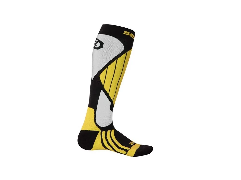 Autentický SENSOR PONOŽKY SNOW PRO černá/žlutá/bílá -3/5