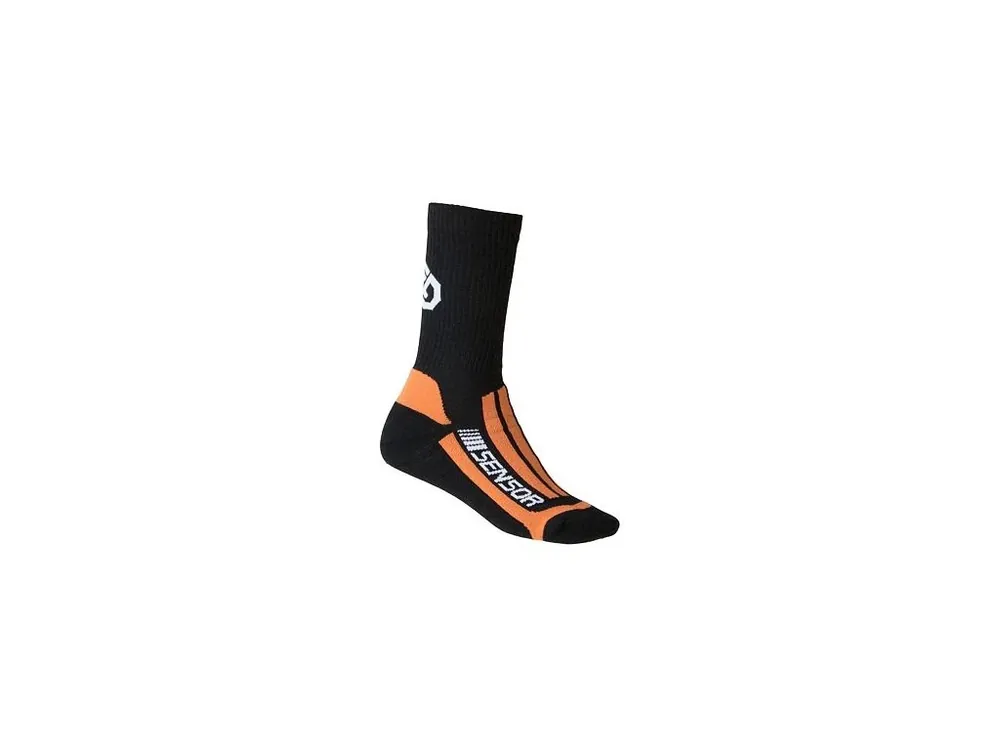 Vrácení Zdarma SENSOR PONOŽKY TREKING MERINO černá/oranžová