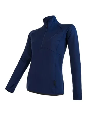 SENSOR TECNOSTRETCH dámská mikina kr.zip deep blue Výprodej