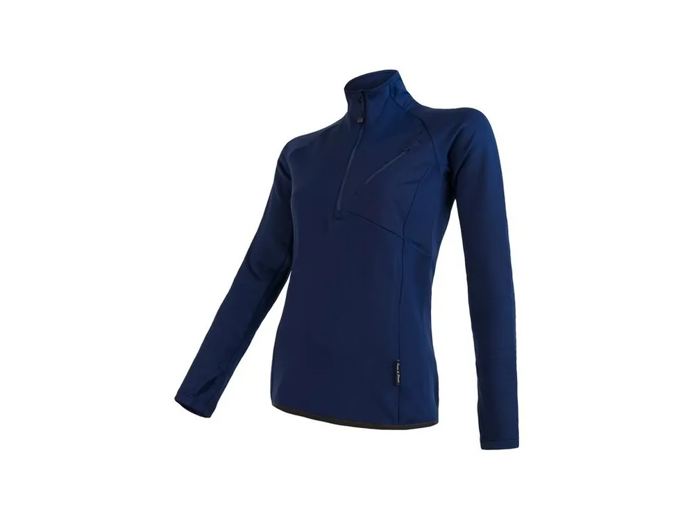 SENSOR TECNOSTRETCH dámská mikina kr.zip deep blue Výprodej