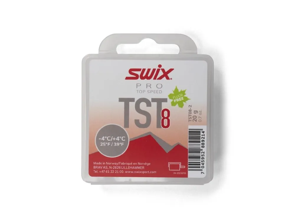 Akce vosk SWIX TS8-2 Turbo 20g -4/4°C červený