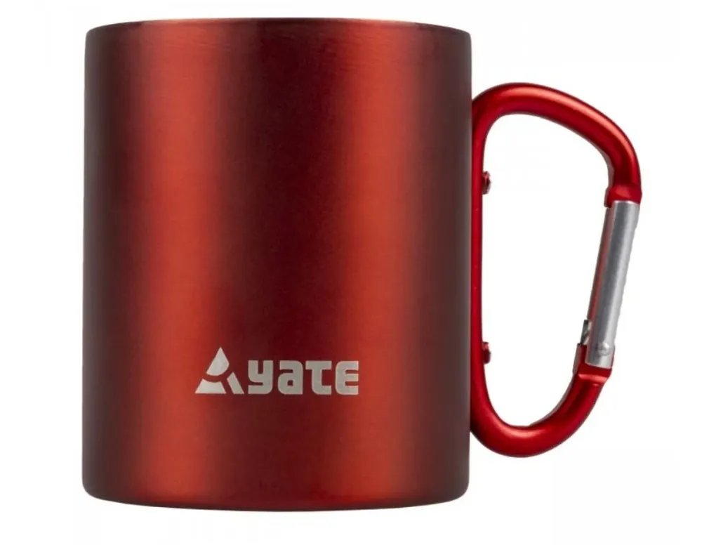 Tovární Cena YATE Hrnek s karabinkou COLOR 0,3 l nerez, červený