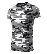 Unisex triko MALFINI Camouflage 144 - gray - vel. XS Akční Nabídka