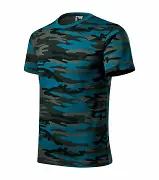 Časově Omezené Unisex triko MALFINI Camouflage 144 - petrol - vel. XS