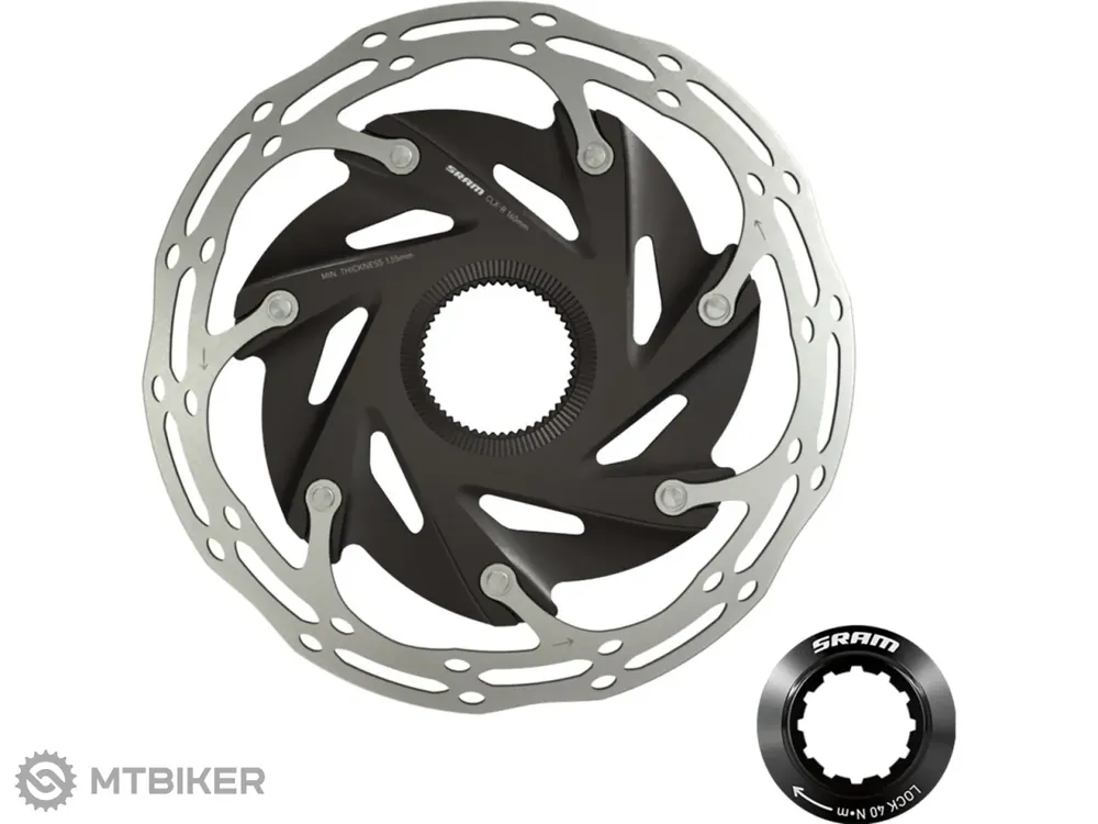 Vrácení Zdarma SRAM Centerline X Road 2 Piece Rounded brzdový kotouč, 160 mm, CenterLock