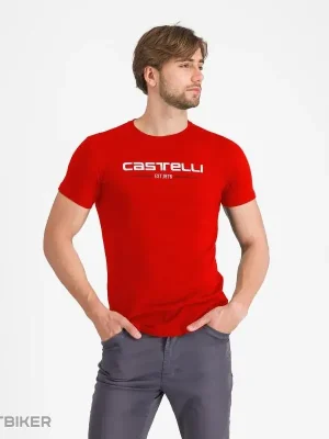 Novinka Castelli CASTELLI ´76 tričko, červená