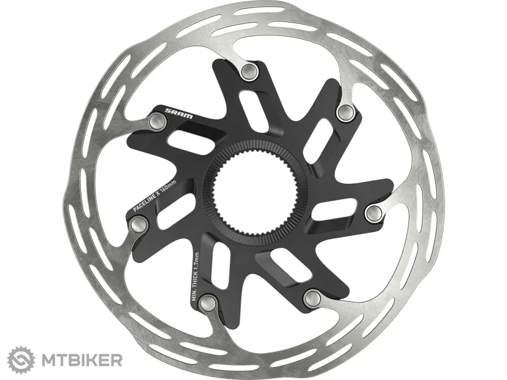 Ihned K Objednání SRAM Paceline X Rounded brzdový kotouč, 160 mm, Center Lock s vnitř. maticí