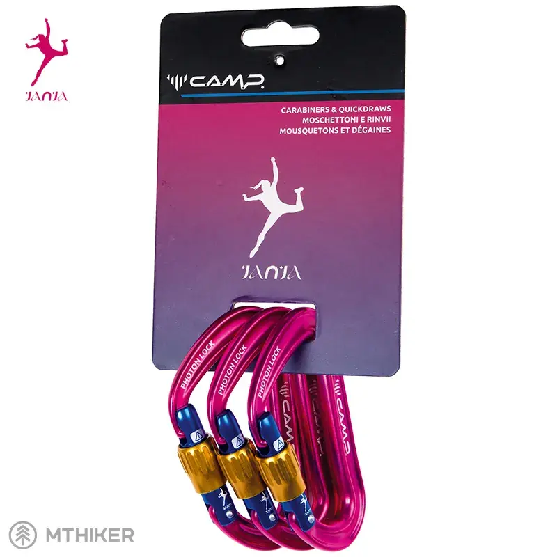 Poslední Šance CAMP Photon Lock Janja set karabin, 3 pack, fialová