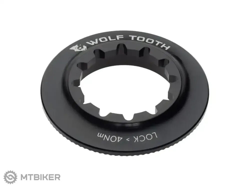 Nejlepší Cena Wolf Tooth Rotor Internal Spline Centerlock matice, černá
