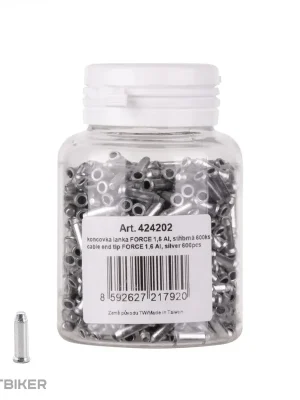 FORCE koncovka lanka, ⌀-1.6 mm x 12 mm, stříbrná Pouze Dnes