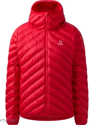 Omezená Nabídka Haglöfs Särna Mimic Hood dámská bunda, bright red