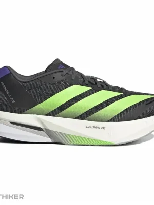 adidas ADIZERO BOSTON 13 boty, core black/lime burst/energy ink Autentický
