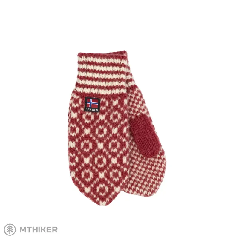 Devold SVALBARD rukavice, hindberry/offwhite Horká Nabídka