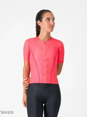 Castelli ANIMA FLOW dámský dres, zářivá růžová/ibišková Časově Omezené