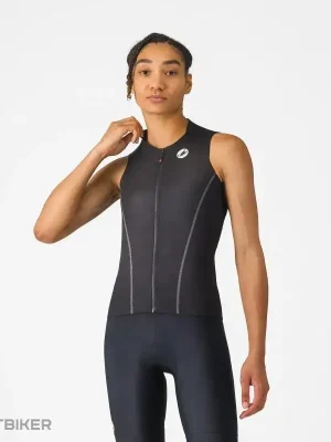 Castelli ANIMA FLOW dámský dres, černá/bílá Nízká Cena