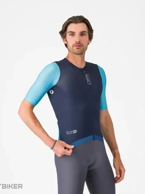 Nová Kolekce Castelli CORRETTO dres, belgická modrá/plamenná modrá