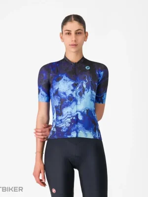 Oblíbený Castelli COSMIC VORTEX dámský dres, multi fialovomodrá